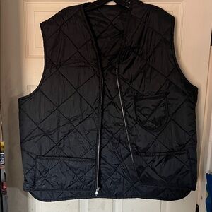 Black Quilted Vest